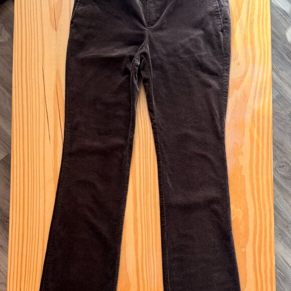 LAUREN RALPH LAUREN High-Rise Corduroy Boot Trouser sz 6P - Picture 5 of 10